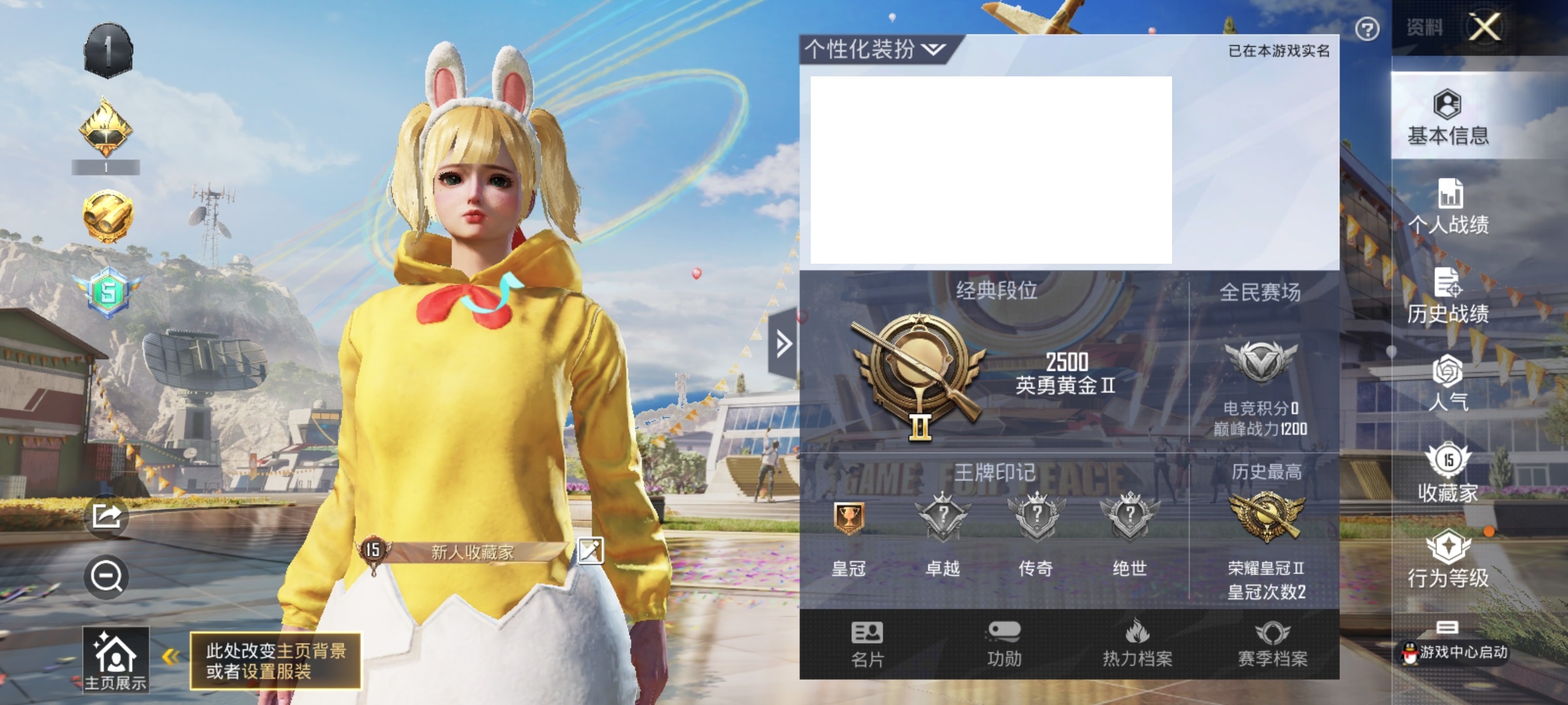 和平精英【安卓QQ】,手-可二次-0粉装-1特效-0载具 -