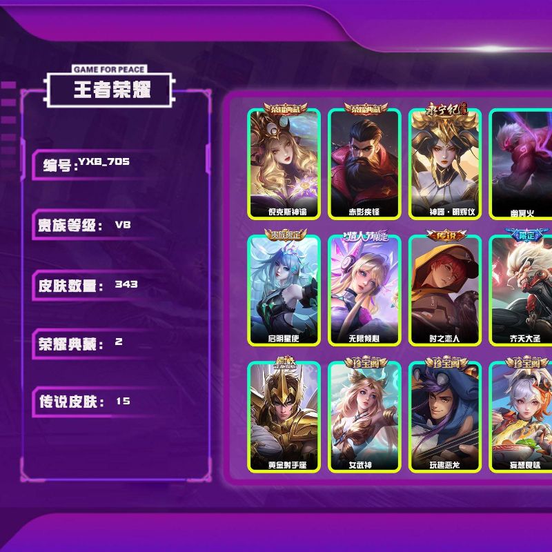王者榮耀【安卓QQ】34290  倪克斯神諭 赤影疾鋒 神器·明輝儀