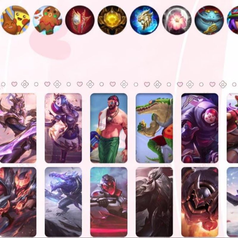 英雄联盟【端游】32皮肤 6炫彩 2神话 6限定 5传说 83英雄