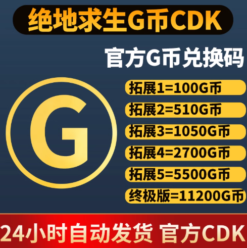 绝地求生（PUBG）【端游】1050 G币兑换码